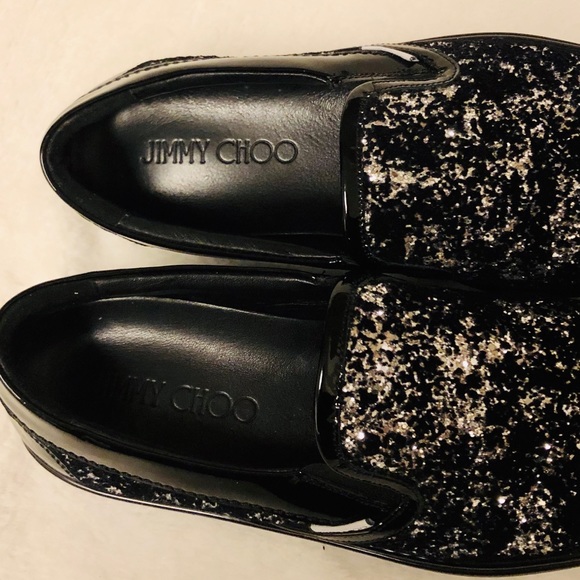 JIMMY CHOO Glitter Sneakers - Picture 5 of 8